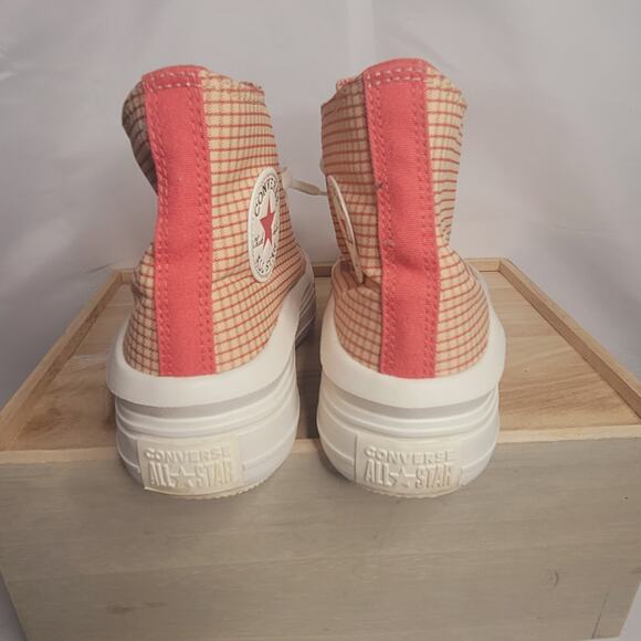 Converse- Chuck Taylor- All Star Move Platform Checkered- Rhubarb Pie- size 7 - Picture 4 of 6